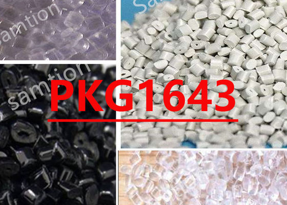 S-Plastic  PKG1643 adalah kelas extrusion blow molding yang dikembangkan khusus untuk wadah isi ulang untuk air, jus