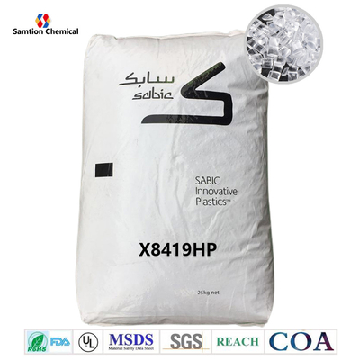 FDA Grade S-Plastic Xylex X8419HP Resin Pellets Bulk Low Medium Flow Untuk Injection Molding